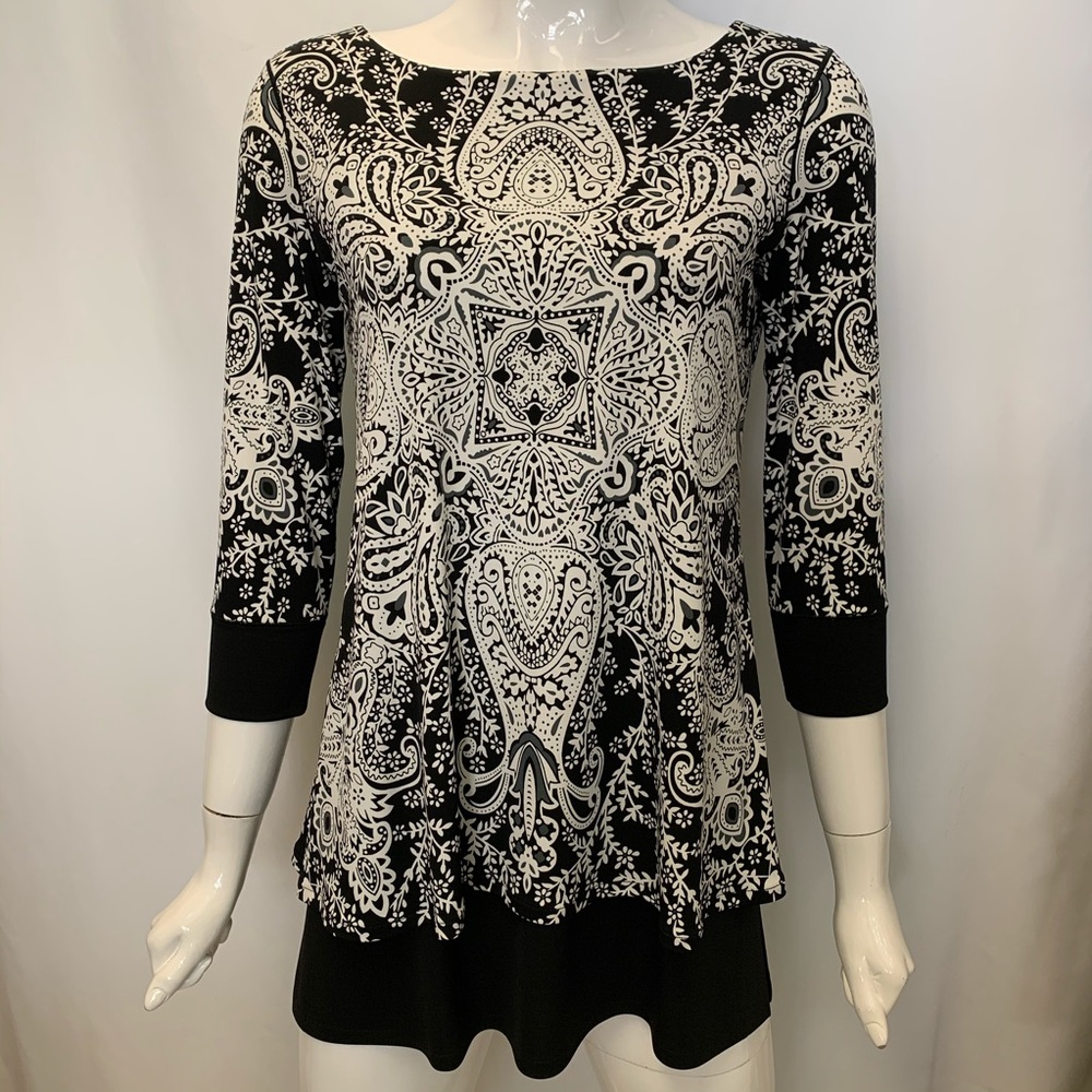 EVA VARRO NO GROMMETS LAYERED TUNIC CIDNEY